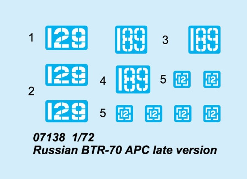 Trumpeter 07138 Russian BTR-70 APC late version 1/72 – immagine 2