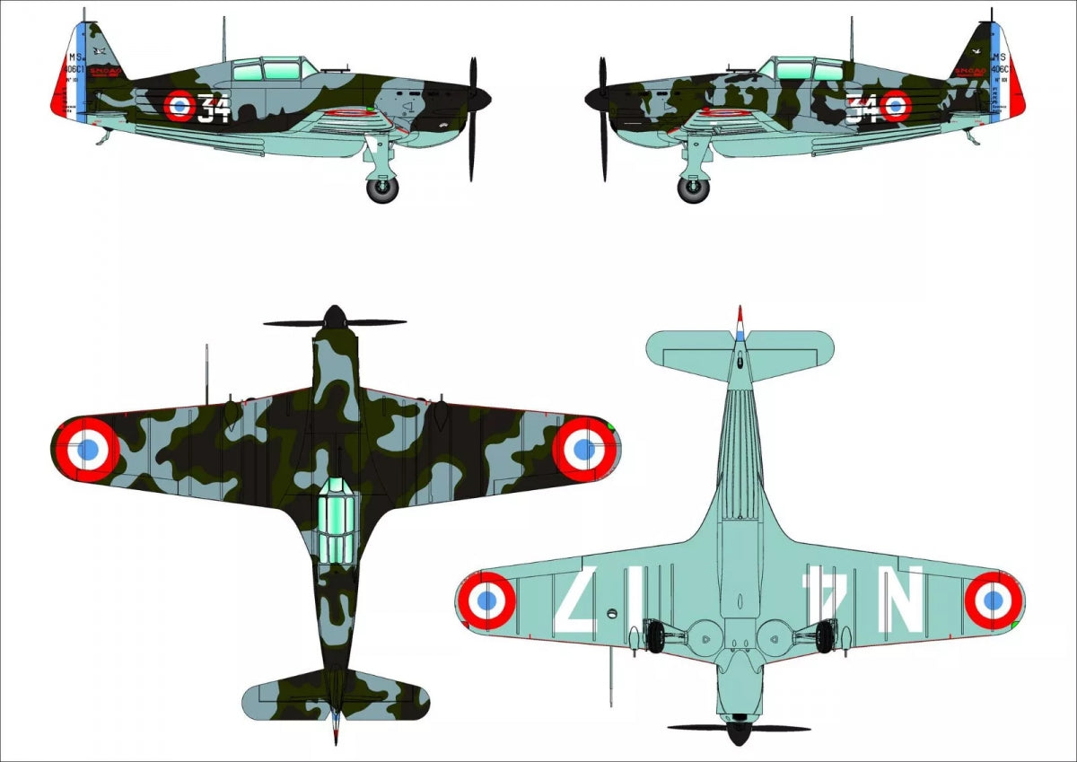 Dora Wings 48031 Morane-Saulnier MS.406C.1 - Bataille de France 1/48 – image 8