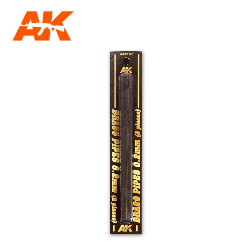 AK Interactive AK9101 BRASS PIPES 0.2MM Ø. 2 UNITS. – image 2