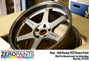 Zero Paints ZP-1471 Rays - Volk Racing TE37 Bronze Paint 30ml – Bild 2