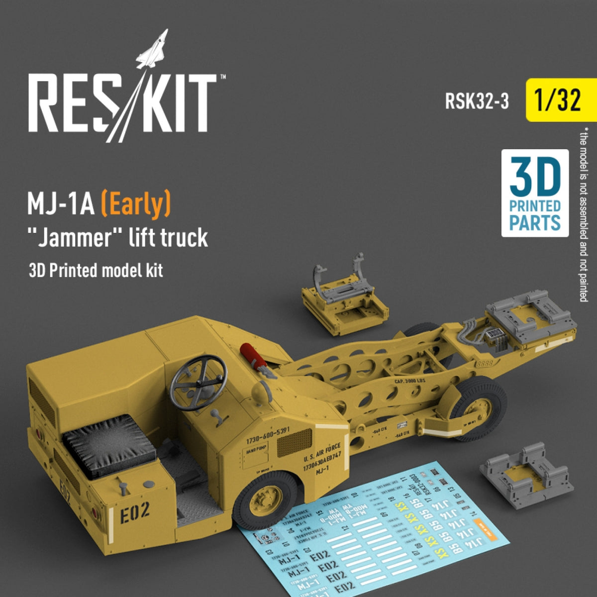RESKIT RSK32-0003 MJ-1A (Early) "Jammer" lift truck (3D Printed model kit) 1/32