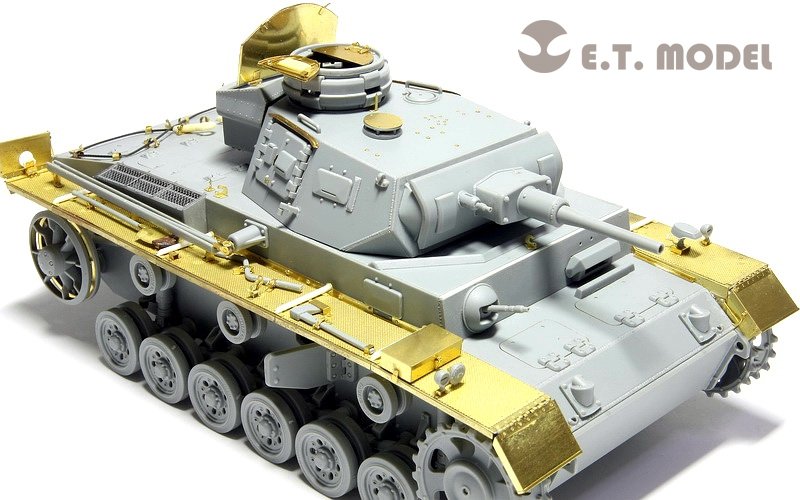 E.T. Model E35-030 WWII German Pz.Kpfw.III Ausf.J Basic (For DRAGON 6463/6394) 1/35 – zdjęcie 7
