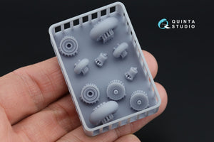 Quinta Studio QT48024 Ka-52 Wheels with separate hubs and weighted tires (Zvezda) 1/48 – imagen 3