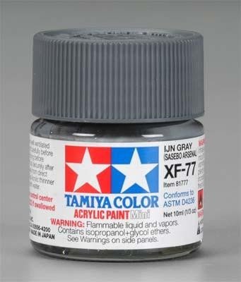 Tamiya XF77 IJN Gray (Sasebo Arsenal) (81777) Acrylic paint 10ml – imagen 2