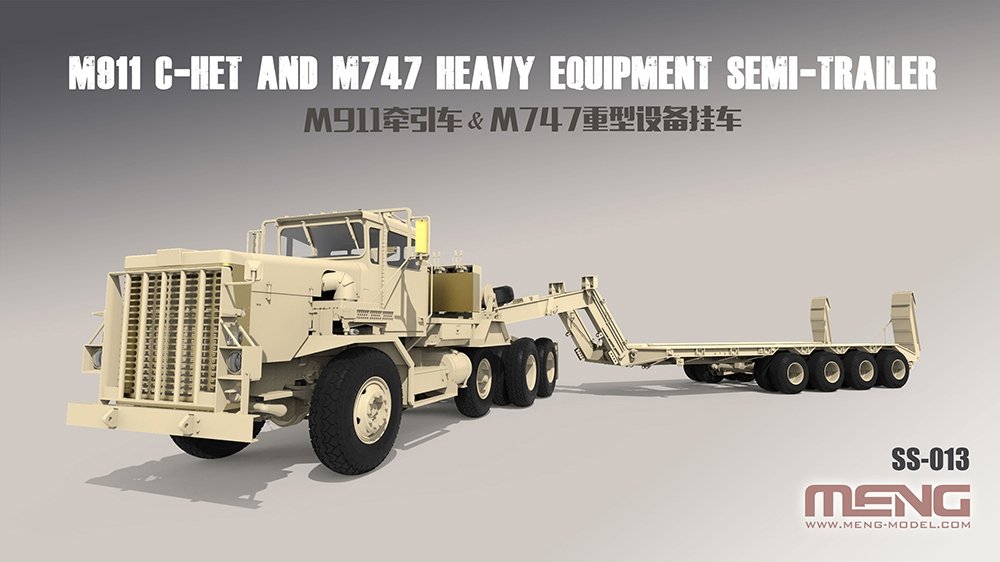 Meng Model SS-013 M911 C-HET and M747 Heavy Equipment Semi-Trailer 1/35 – immagine 2