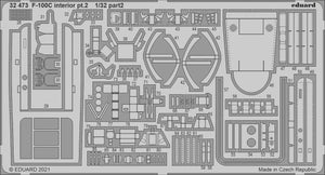 Eduard 32473 F-100C interior pt.2 TRUMPETER 1/32 – Bild 2