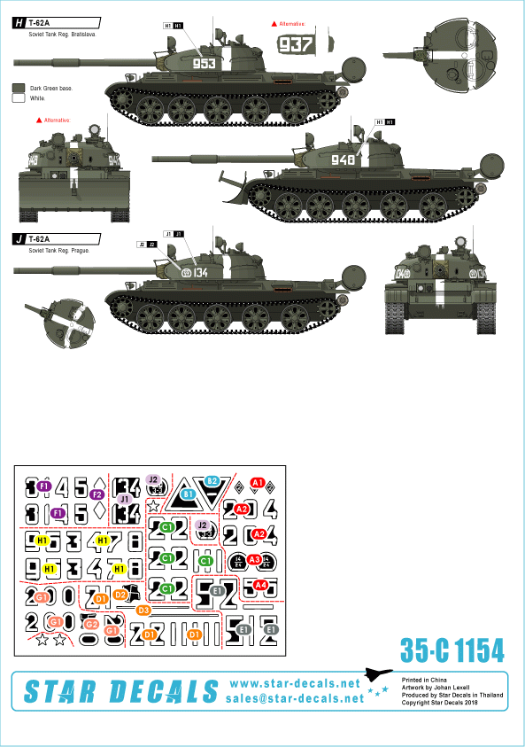 Star Decals 35-C1154 Tanks in Prague 1968 1/35 – imagen 2