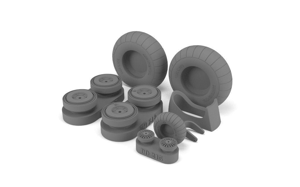 Armory Models AW48205 Dornier Do 17M/P/Z, Do 215 wheels w/weighted tires 1/48 – immagine 2