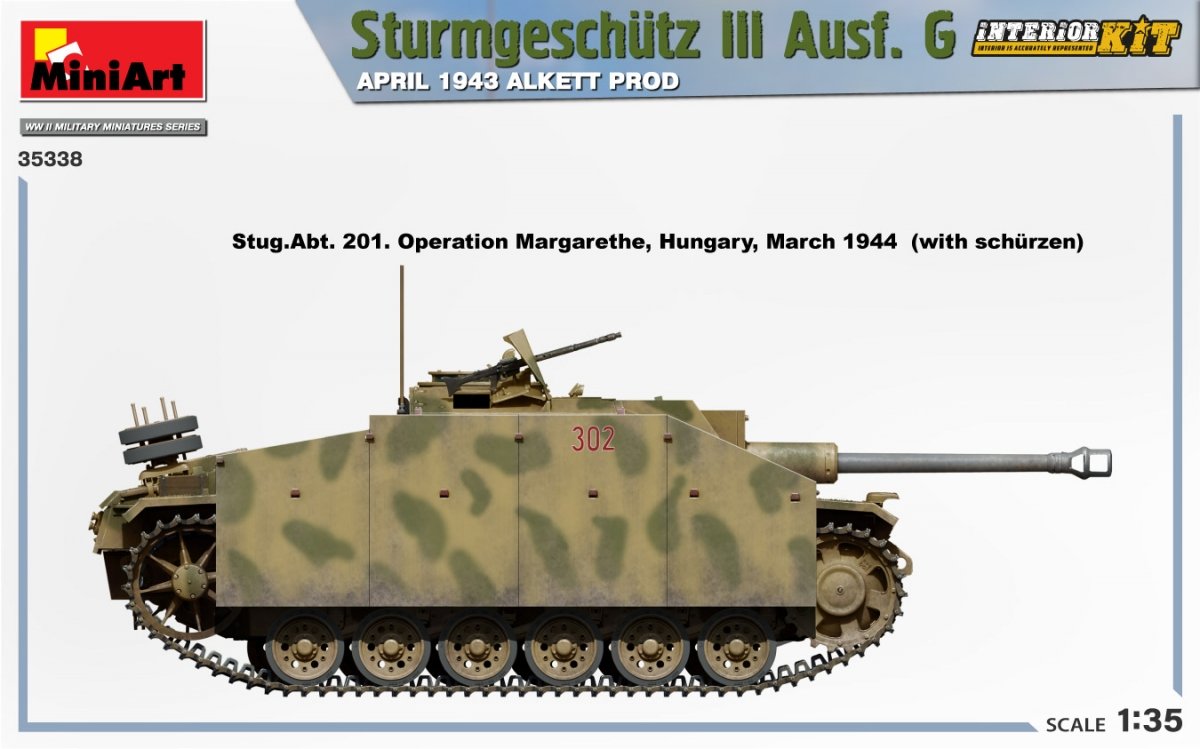 Mini Art 35338 Sturmgeschutz III Ausf. G APRIL 1943 ALKETT PROD. INTERIOR KIT 1/35 – Bild 11