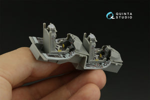 Quinta Studio QD48418 F-16D block 30 3D-Printed &amp;amp; coloured Interior on decal paper (Kinetic 2022 tool) 1/48 – immagine 11