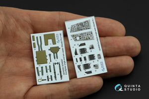 Quinta Studio QD48306 Eurofighter single seater 3D-Printed &amp;amp; coloured Interior on decal paper (Revell) 1/48 – immagine 6