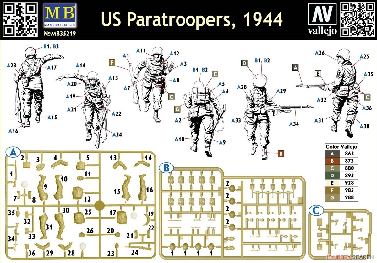 Master Box 35219 US Paratroopers 1944 1/35 – Bild 2
