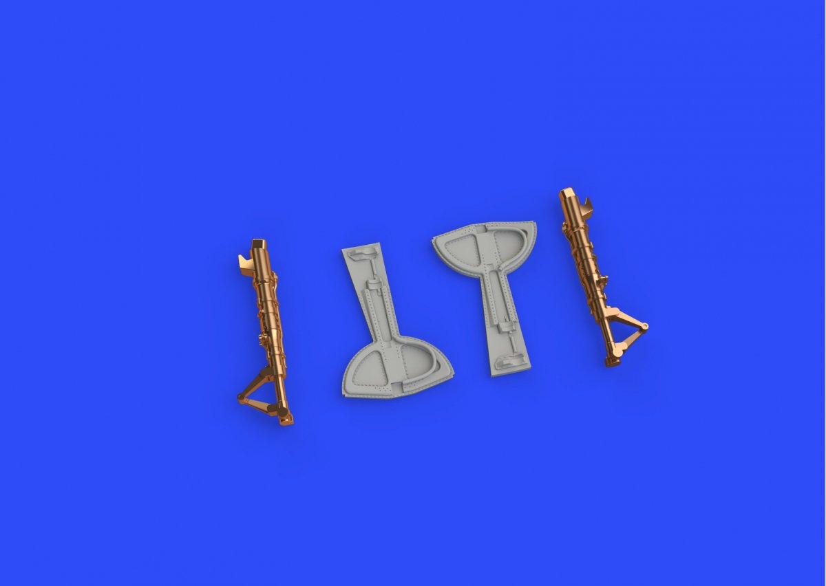 Eduard 648308 Bf 109F undercarriage legs BRONZE EDUARD 1/48 – Bild 4