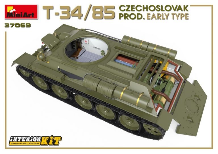 Miniart 37069 T-34/85 Production tchécoslovaque Type précoce 1/35 – image 3