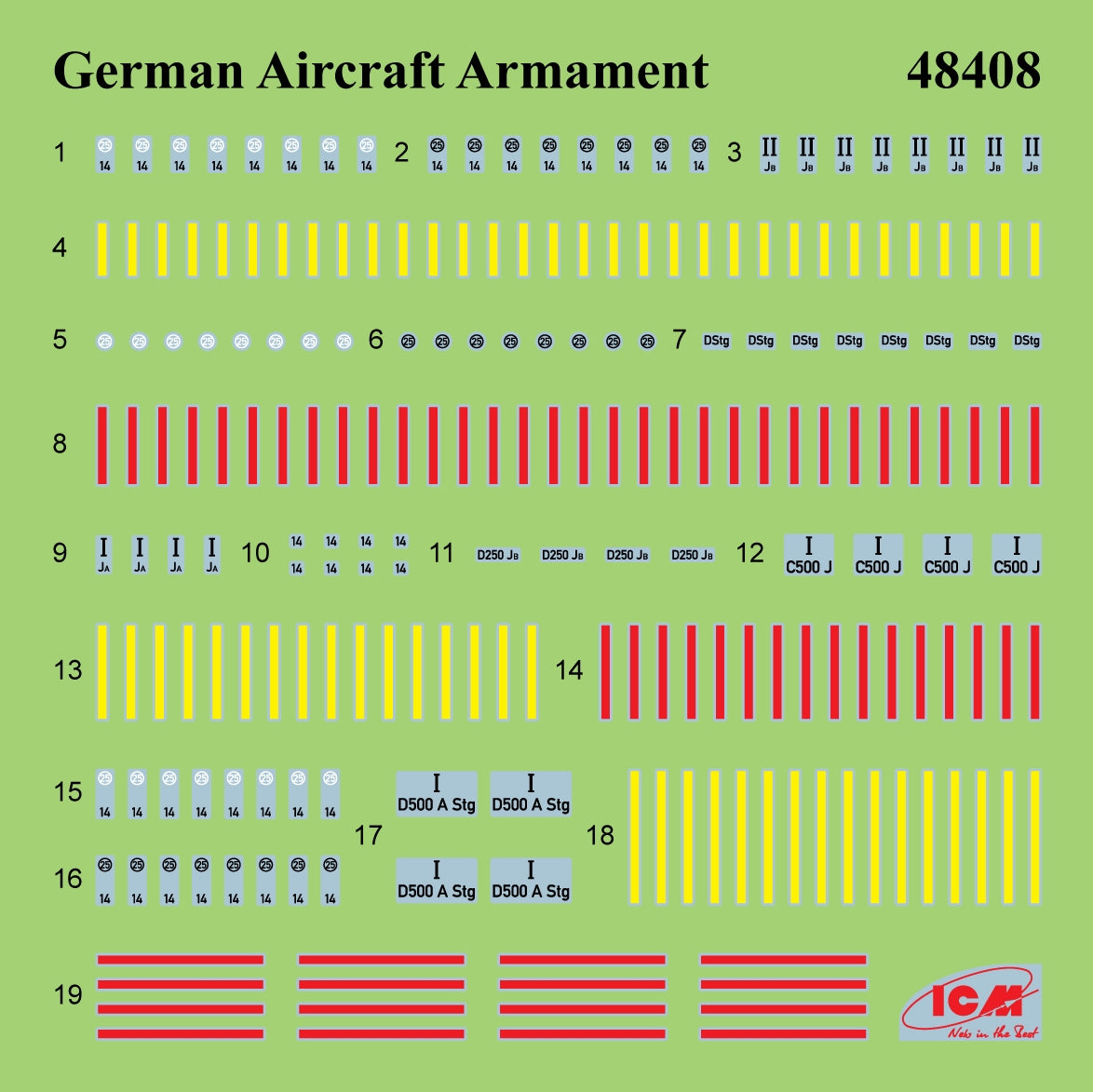 ICM 48408 WWII German Aircraft Armament 1/48 – zdjęcie 7