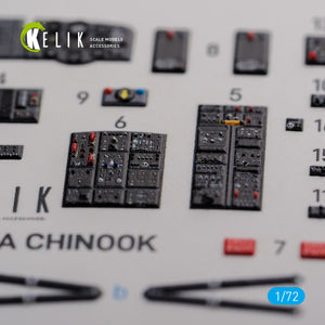 KELIK K72103 CH-47A interior 3D decals for Trumpeter kit 1/72 – Bild 8