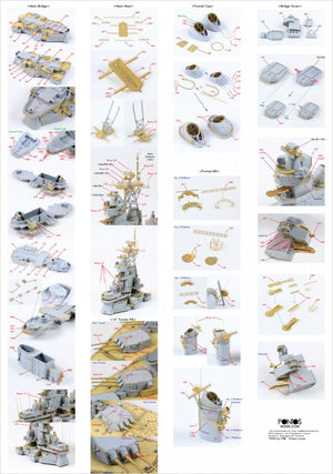 Pontos 35011F1 USS BB-63 Missouri BATTLESHIP Detail Up Set 1/350 – imagen 5