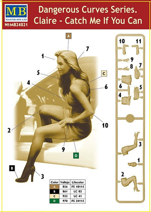 Master Box 24021 Dangerous Curves Series. Claire - Catch Me If You Can 1/24 – imagen 2