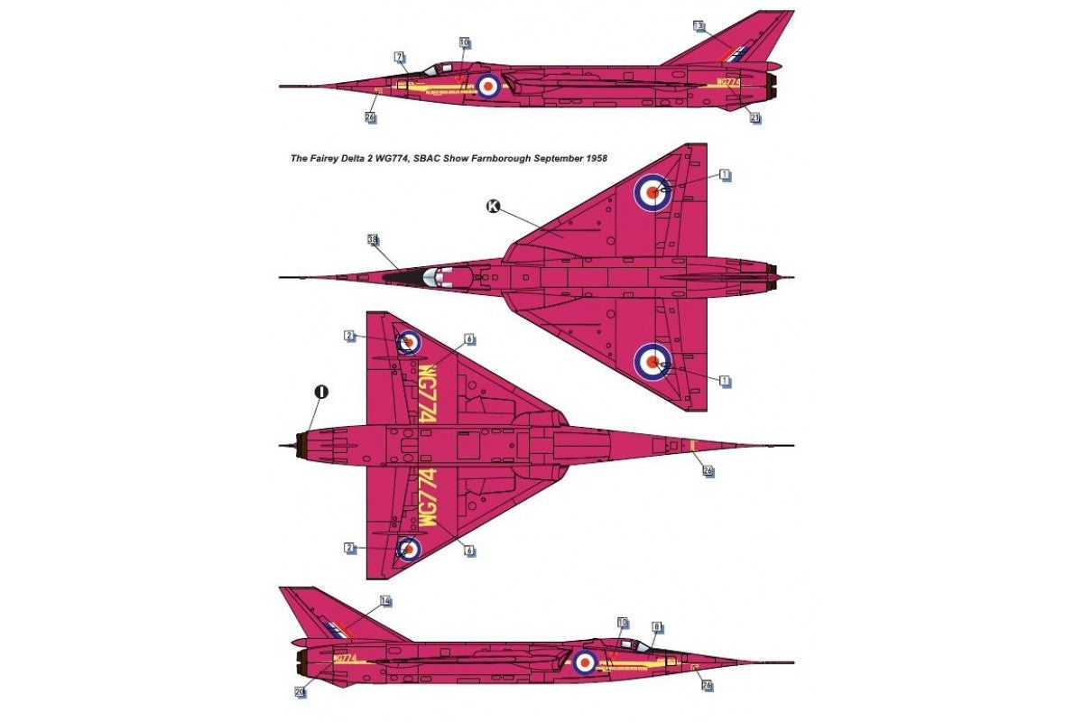 Dora Wings 72009 Fairey Delta 2, avion de recherche supersonique britannique, échelle 1/72  – image 7