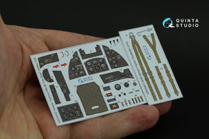 Quinta Studio QD24002 Hawker Typhoon (Car Door) 3D-Printed &amp;amp; coloured Interior on decal paper (Airfix) 1/24 – immagine 8