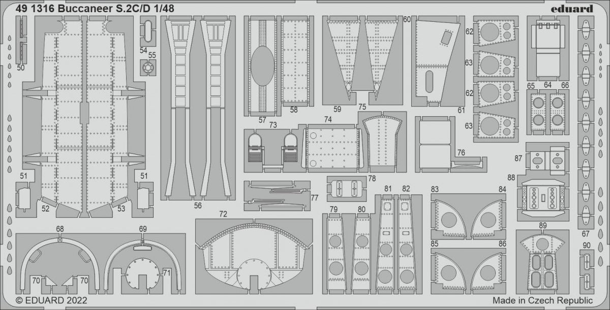 Eduard BIG49358 Buccaneer S.2C/ D AIRFIX 1/48 – imagen 2