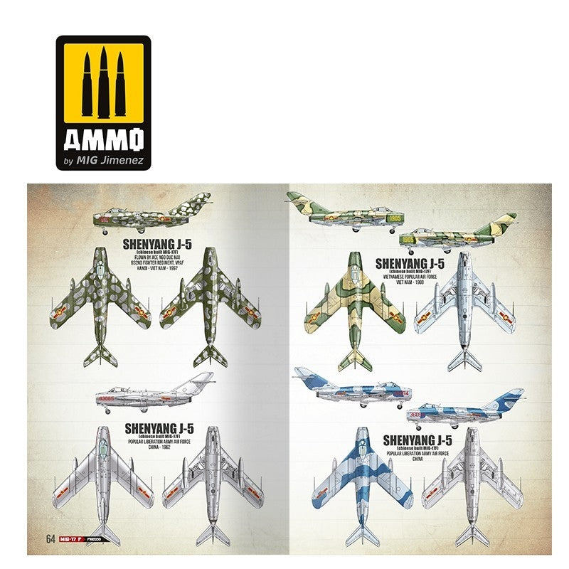 Munitions de Mig Jimenez 6084 MIG-17F / LIM-5 / SHENYANG J-5 - Guide visuel pour modélistes (Multilingue - Anglais, Espagnol, Allemand) – image 5