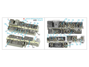 Quinta Studio QD35117 AH-64D Extended forward avionics bays 3D-Printed &amp;amp; coloured Interior on decal paper (Meng) 1/35 – imagen 2