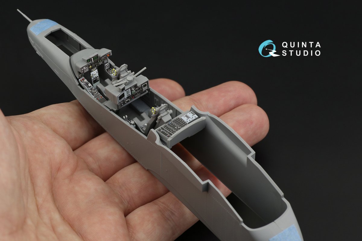 Quinta Studio QD48252 OV-10D Bronco 3D-Printed &amp;amp; coloured Interior on decal paper (ICM) 1/48 – imagen 6
