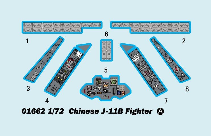 Trumpeter 01662 Chinese J-11B 1/72 – immagine 6