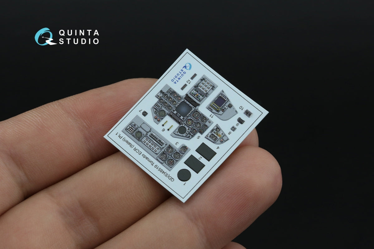 Quinta Studio QDS+48519 Tornado ECR 3D-Printed coloured Interior on decal paper (Italeri) (small version) (with 3D-printed resin parts) 1/48 – immagine 6
