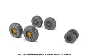 Armory Models AW48412 BAC TSR.2 wheels w/ weighted tires, type “a” (DL) 1/48