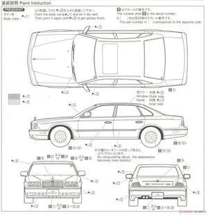 Aoshima 05642 Nissan G50 President Js / Infiniti Q45 89 1/24 – zdjęcie 11