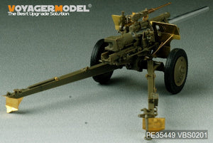 Maquette Voyager PE35449 Seconde Guerre mondiale, canon antichar américain M5 de 3 pouces avec obusier M1 ou de 105 mm, affût M2A1, kit 2 en 1 pour AFV CLUB 35S64 et 35160, échelle 1/35 – image 5
