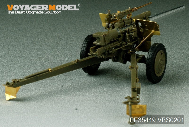 Maquette Voyager PE35449 Seconde Guerre mondiale, canon antichar américain M5 de 3 pouces avec obusier M1 ou de 105 mm, affût M2A1, kit 2 en 1 pour AFV CLUB 35S64 et 35160, échelle 1/35 – image 5