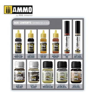 AMMO of Mig Jimenez 7808 SUPER PACK TRACKS &amp;amp; WHEELS – image 2