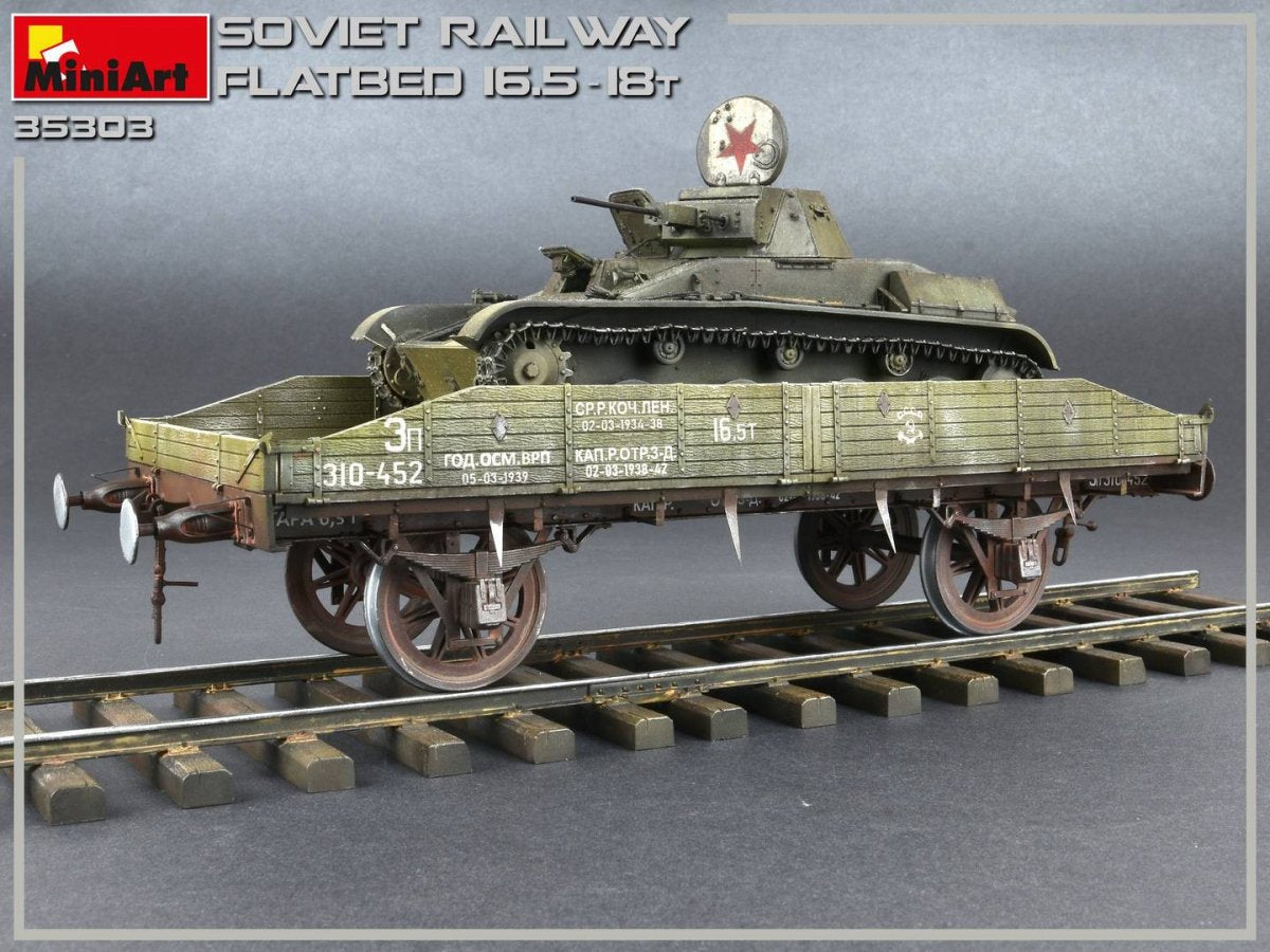 MiniArt 35303 Soviet Railway Flatbed 16,5-18t 1/35 – imagen 11