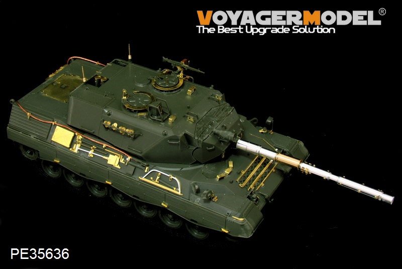 Maquette Voyager PE35636 Leopard 1A4 MBT allemand moderne, version B, avec canon (pour MENG TS-007), échelle 1/35 – image 2