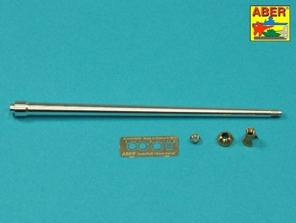 Aber 35L-304 7.5cm barrel with single-chamber muzzle brake for German Tiger I tank, Ausf.H2 1/35 – image 2