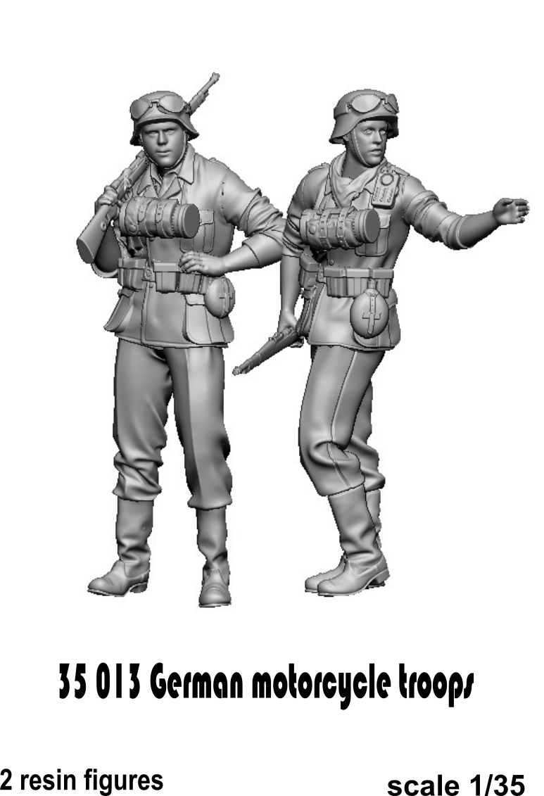 Glowel Miniatures 35013 Troupes de motards allemands 1/35