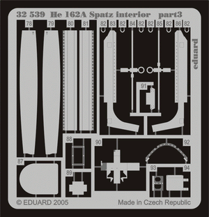 Eduard 32539 He 162A Spatz interior 1/32 REVELL – imagen 2