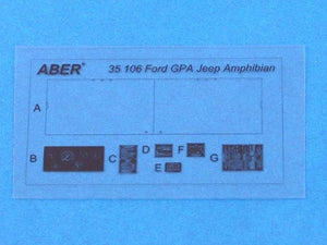 Aber 35106 Ford GPA Amphibian _x0084_Jeep_x0094_ (TAM) 1/35 – imagen 5
