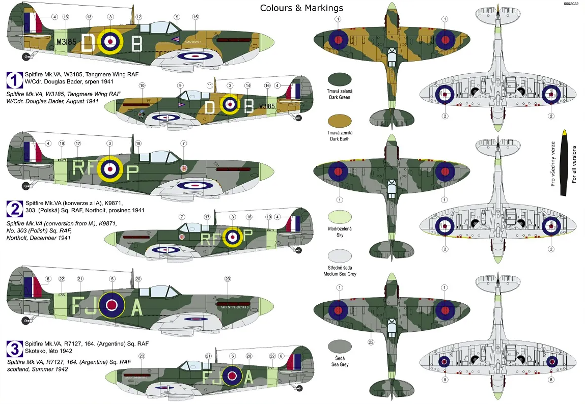 Kovozavody Prostejov KPM0307 Spitfire Mk.Va 1/72 – imagen 2