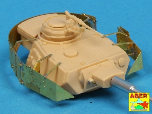 Aber 72A06 Osłony wieży do PzKpfw IV / Turret skirts for PzKpfw IV 1/72 – zdjęcie 3