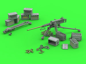 Master GM-35-064 Browning M2HB .50 cal (12,7mm) - karabin maszynowy na trójnogu M3 - okres II w.św. (ze skrzynką amunicyjną M2) 1/35 – imagen 3