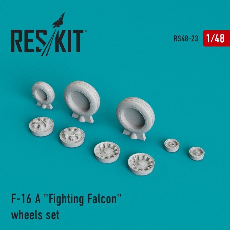 RESKIT RS48-0023 F-16 (A) "Fighting Falcon" resin wheels 1/48