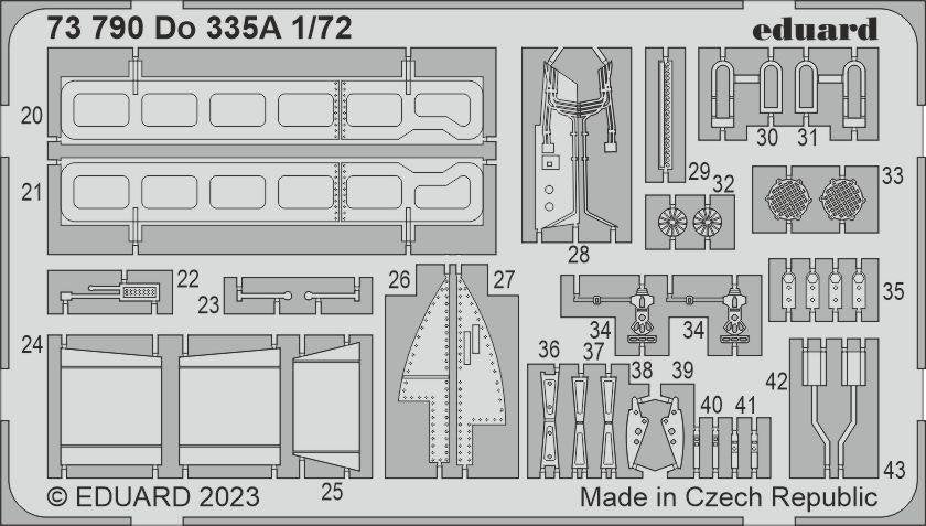 Eduard 73790 Do 335A HOBBY 2000, DRAGON 1/72 – imagen 2