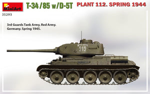 MiniArt 35293 T-34/85 w/D-5T PLANT 112. SPRING 1944 1/35 – imagen 3