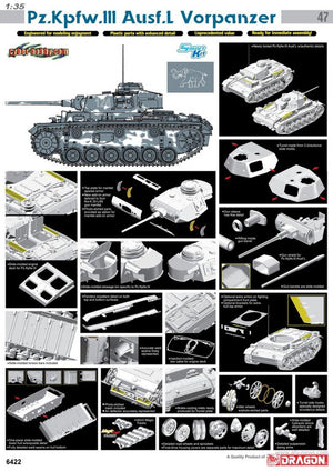 Cyber Hobby 6422 Pz.Kpfw.III Ausf.L Vorpanzer 1/35 – imagen 2