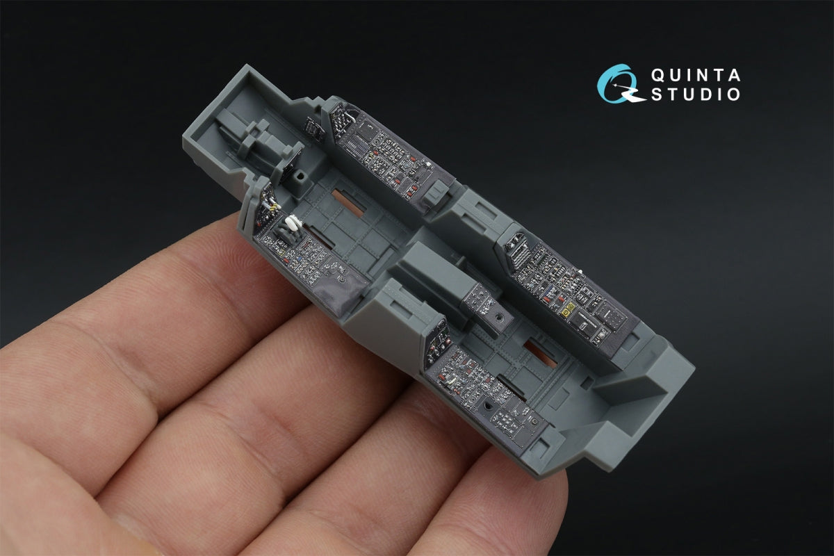 Intérieur imprimé en 3D et coloré sur papier décalcomanie Quinta Studio QDS-48593 F-14D Super Tomcat (GWH) (Petite version) 1/48 – image 7
