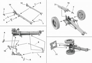 Premier à combattre PL045 Canon de campagne polonais SCHNEIDER modèle 1897 de 75 mm sur roues DS (1/72)  – image 3